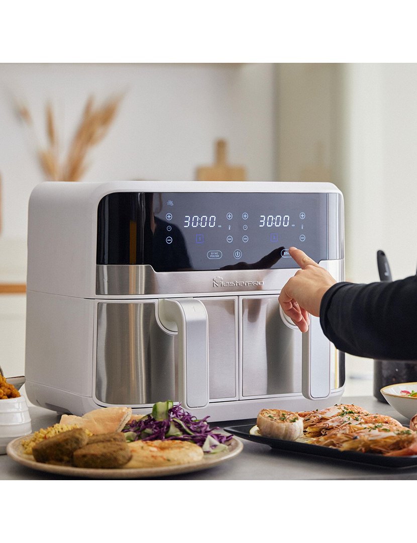 Fritadeira elétrica Rocket Duo 900 com 11 funções Branco