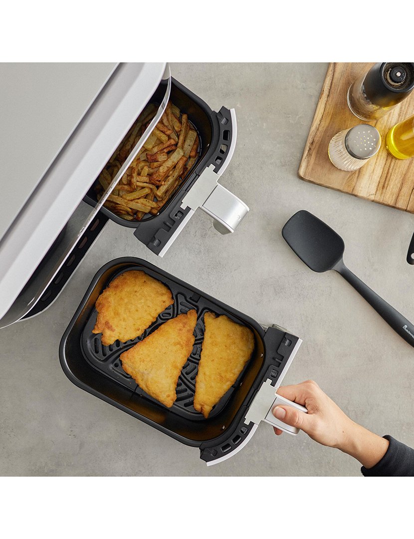 Fritadeira elétrica Rocket Duo 900 com 11 funções Branco
