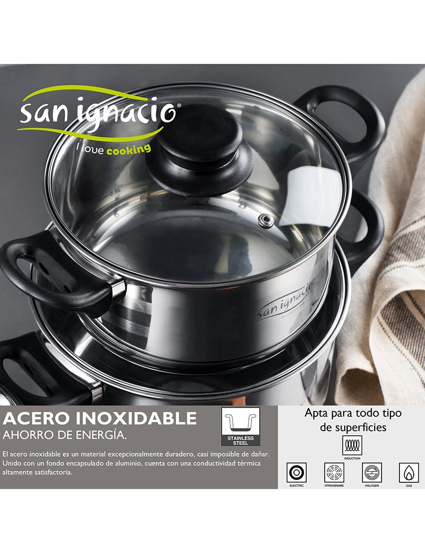 Trem Cozinha 5 Peças Aço Inox