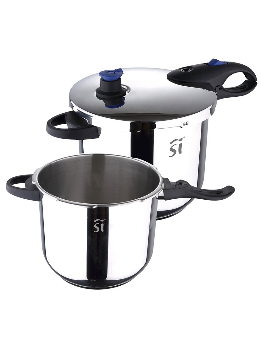 Conjunto de 3 panelas de pressão, 4L e 5,5L, em aço inoxidável, coleção Duero