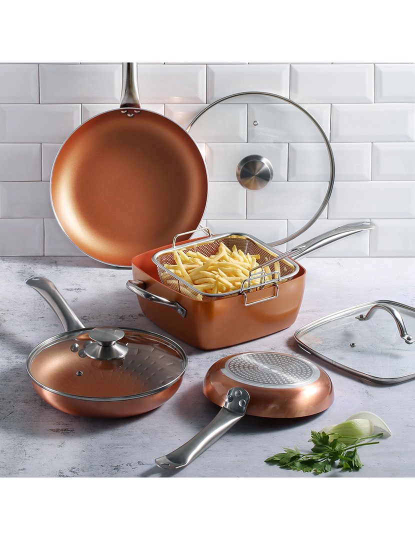 Frigideira Quadrada Optimun Cobre