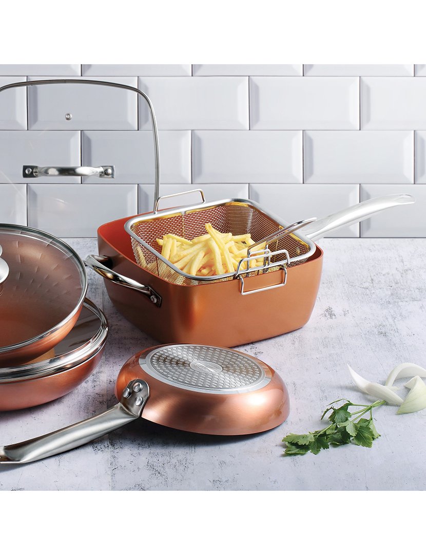 Frigideira Quadrada Optimun Cobre