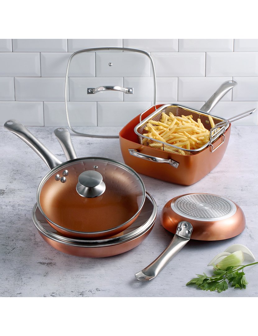 Frigideira Quadrada Optimun Cobre