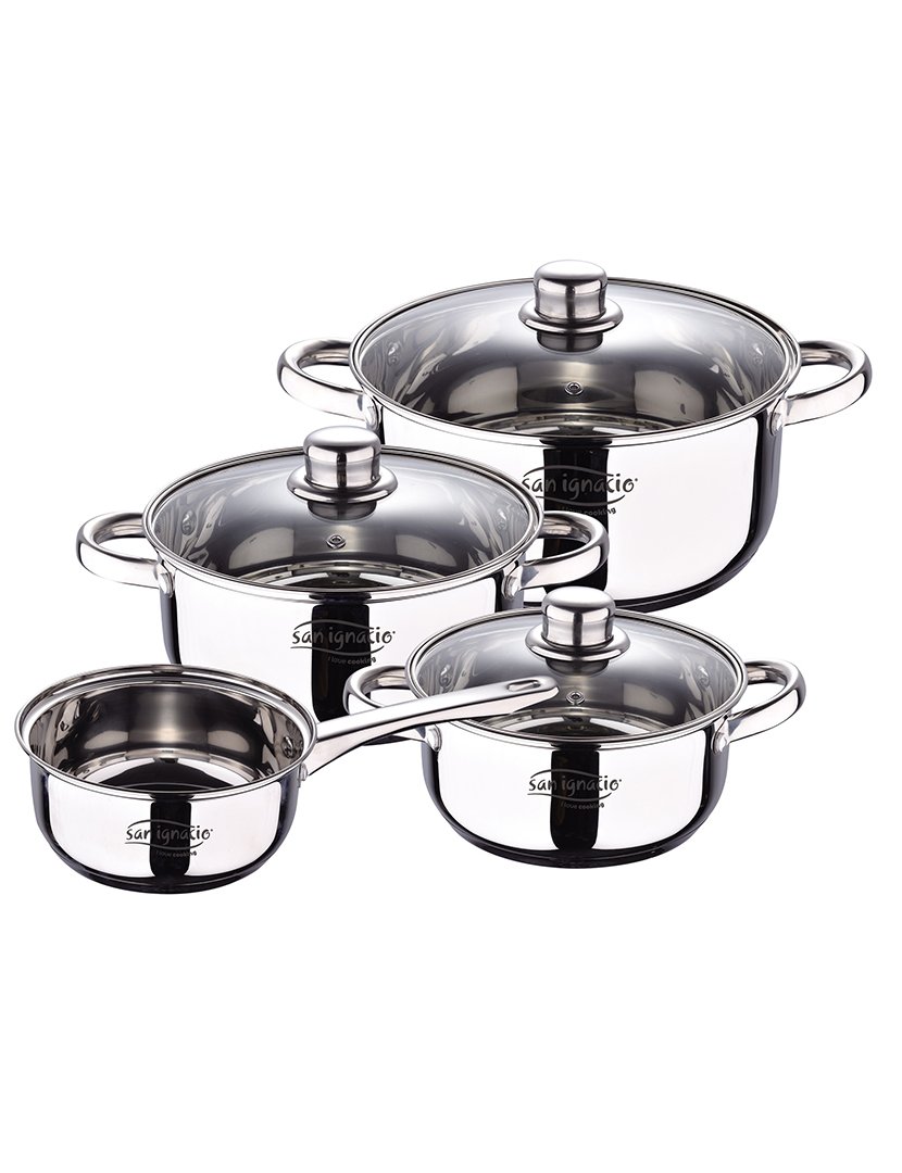 Conjunto de panelas de aço inoxidável de 7 peças, Cassel SG