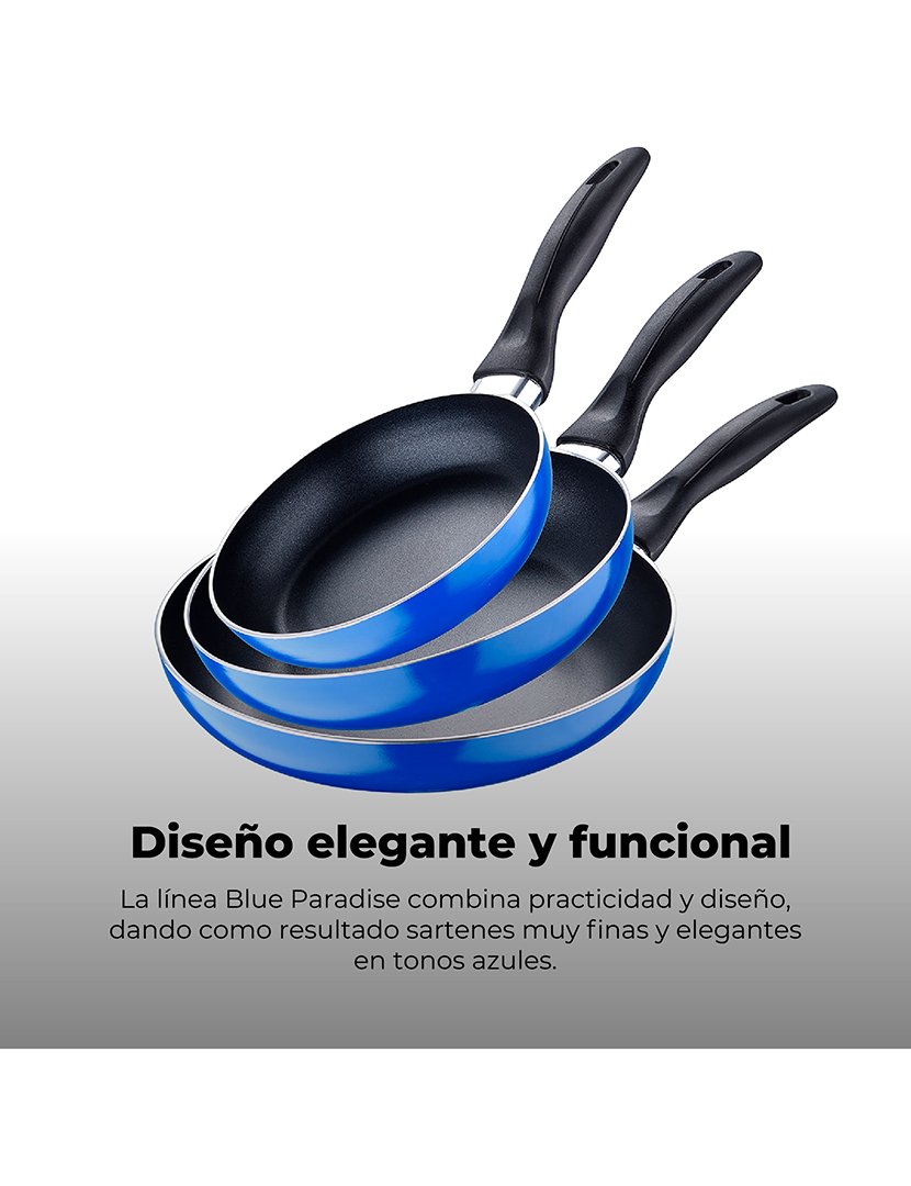 Conjunto 3 Frigideiras Navy Paradise