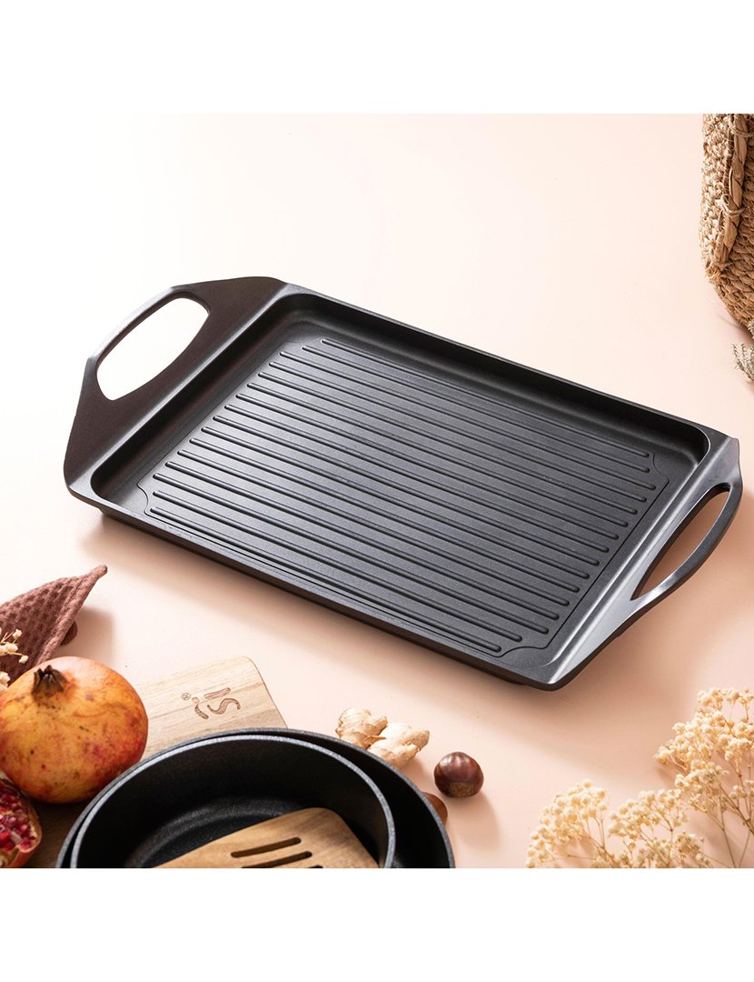 Placa Grill Agros Fundido Preto 34x26 cm