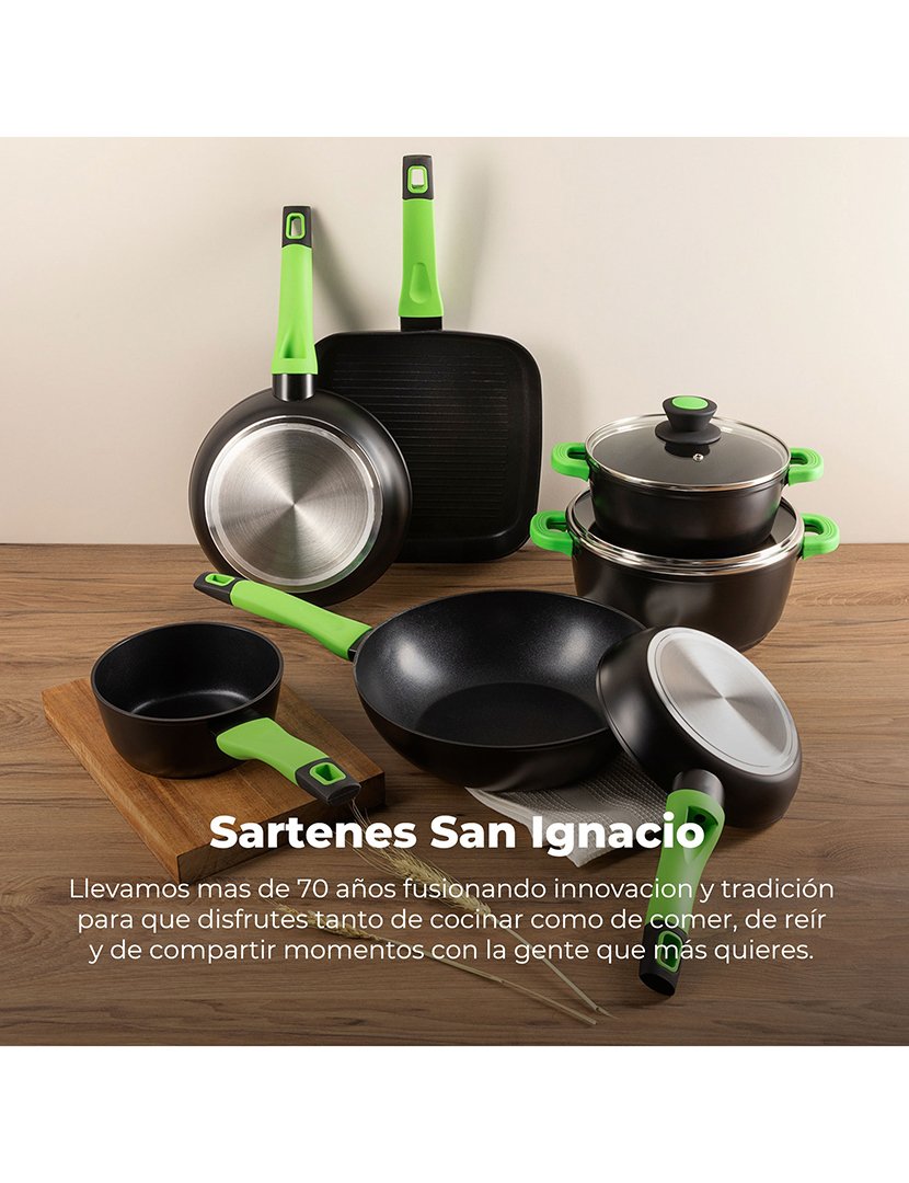 Panela Vitoria de alumínio de 16 cm, adequada para fogões de indução.