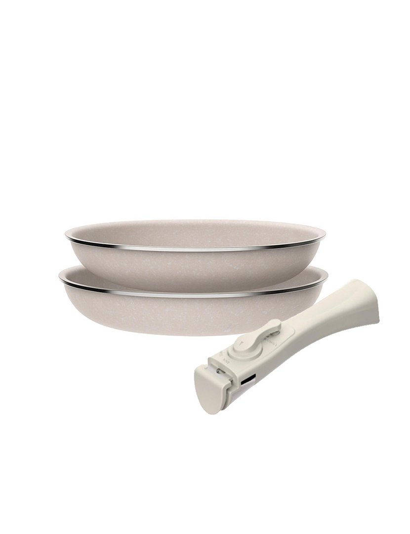 Conjunto de 2 frigideiras de alumínio prensado, ø24ø28cm