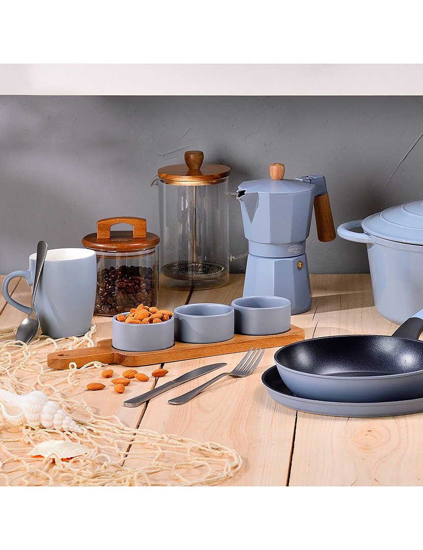 Cafeteira de êmbolo em vidro borossilicato 15,8x10x18,8cm Noia 