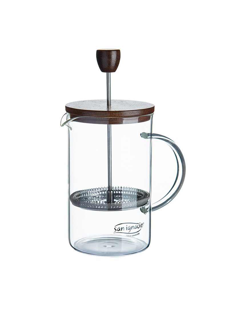 Cafeteira de êmbolo em vidro borossilicato 15,8x10x18,8cm Noia 