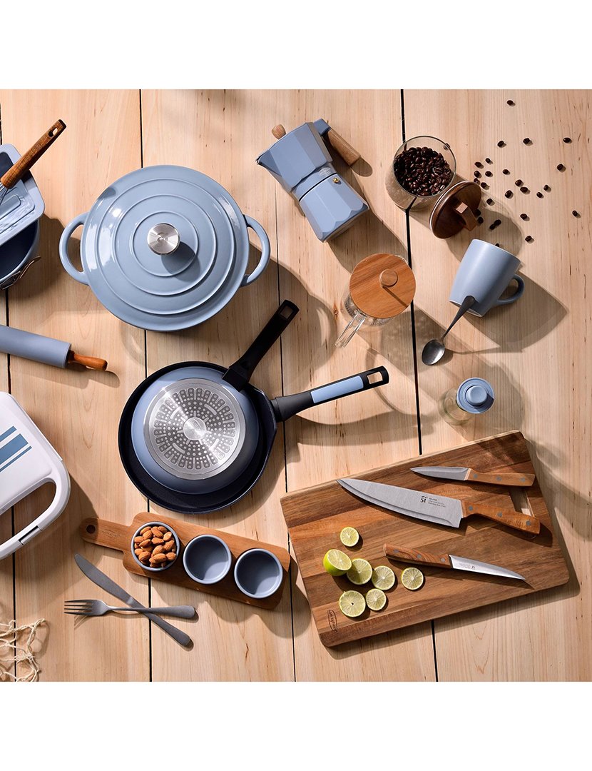 Conjunto de talheres Noia de 16 peças em aço inoxidável