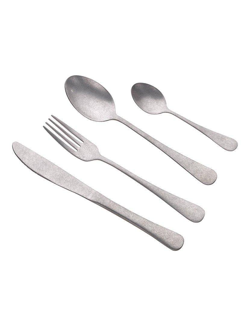 Conjunto de talheres Noia de 16 peças em aço inoxidável