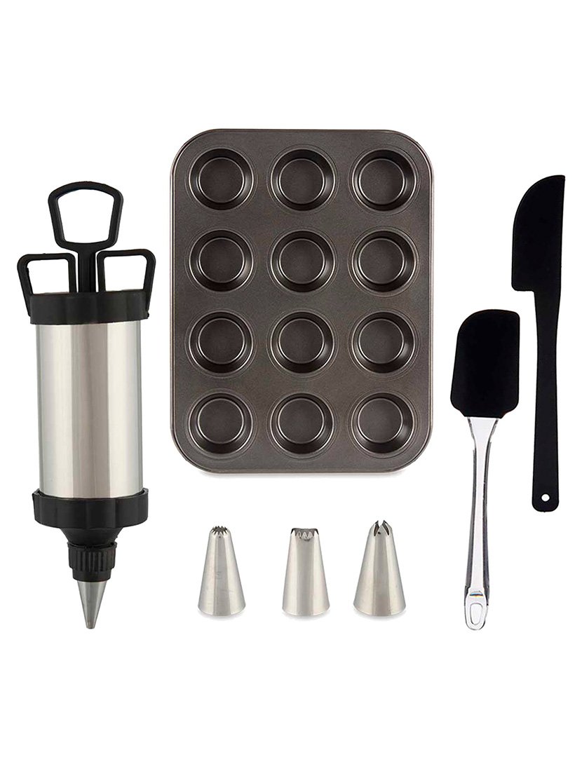 Conjunto de confeitaria Kinvara Collection com saco de confeitar, molde e...