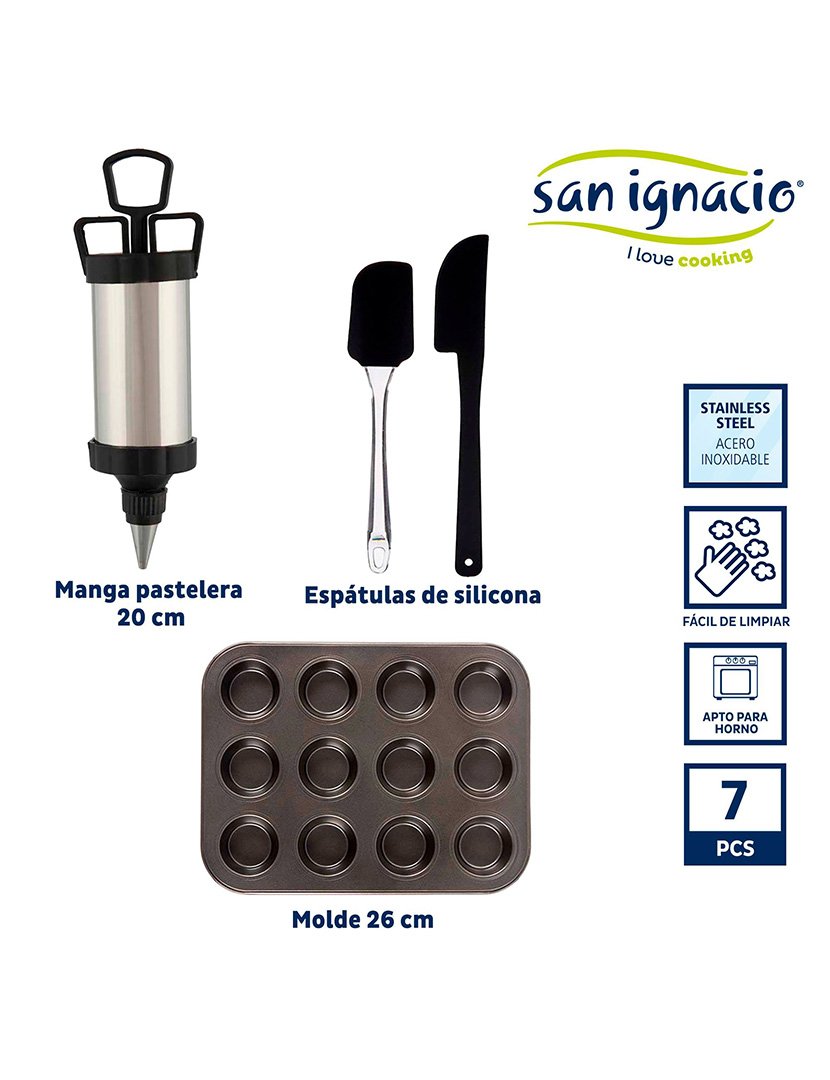 Conjunto de confeitaria Kinvara Collection com saco de confeitar, molde e...