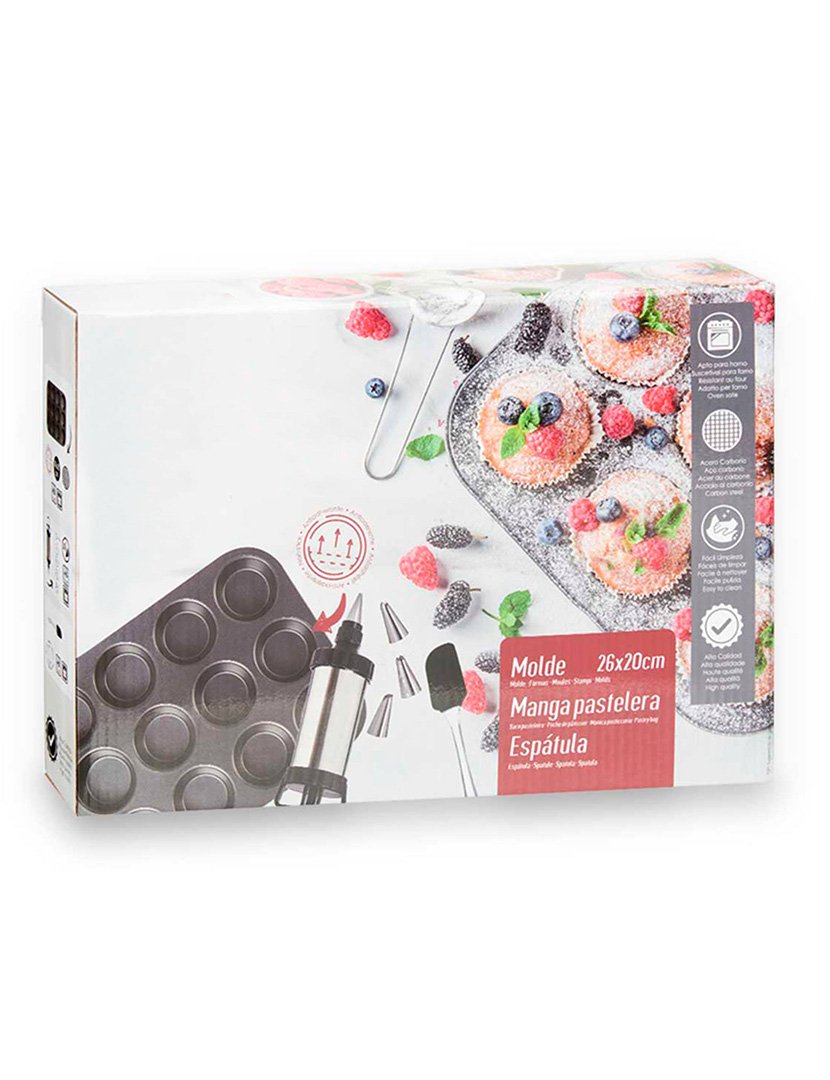 Conjunto de confeitaria Kinvara Collection com saco de confeitar, molde e...