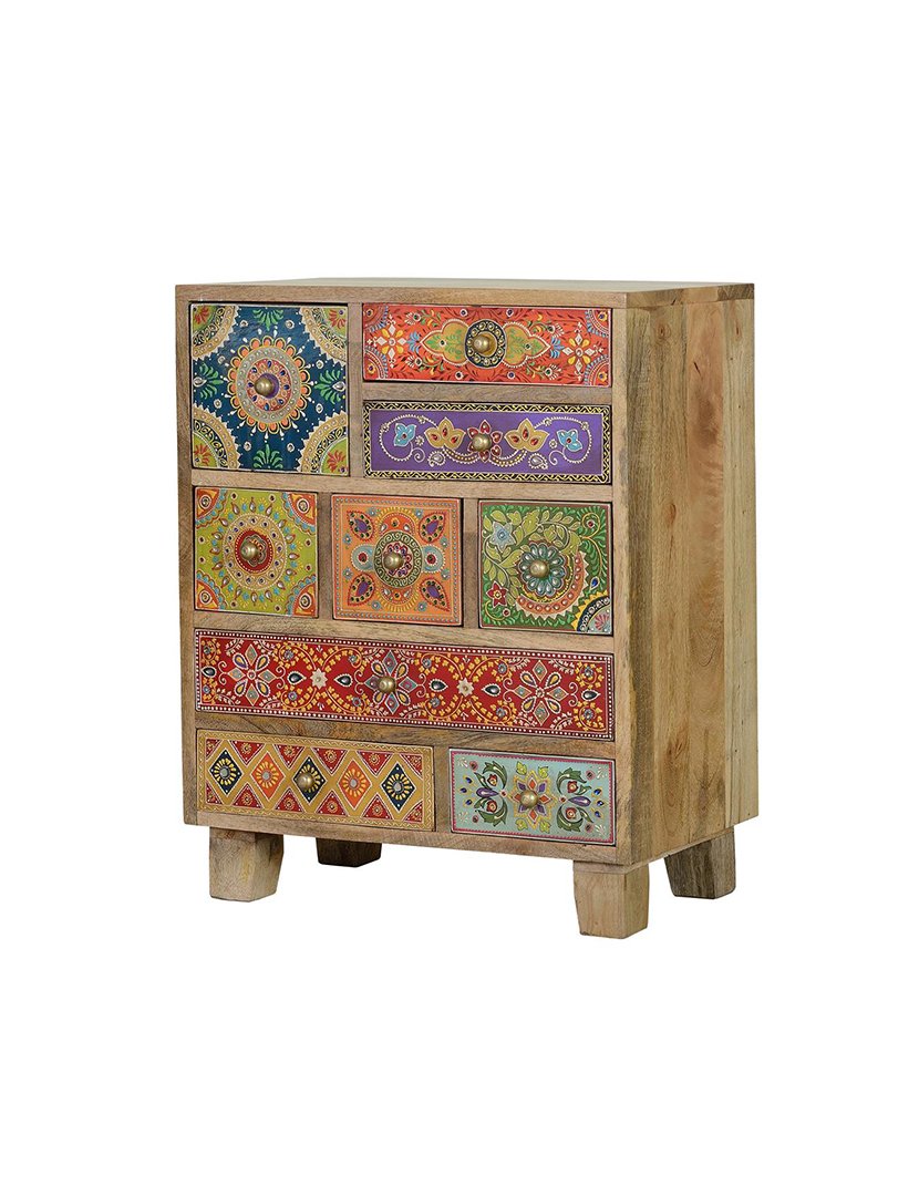 Mesa de Cabeceira 6795 Multicolorido