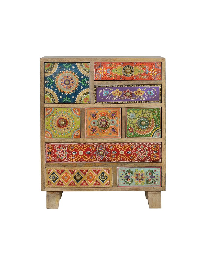 Mesa de Cabeceira 6795 Multicolorido