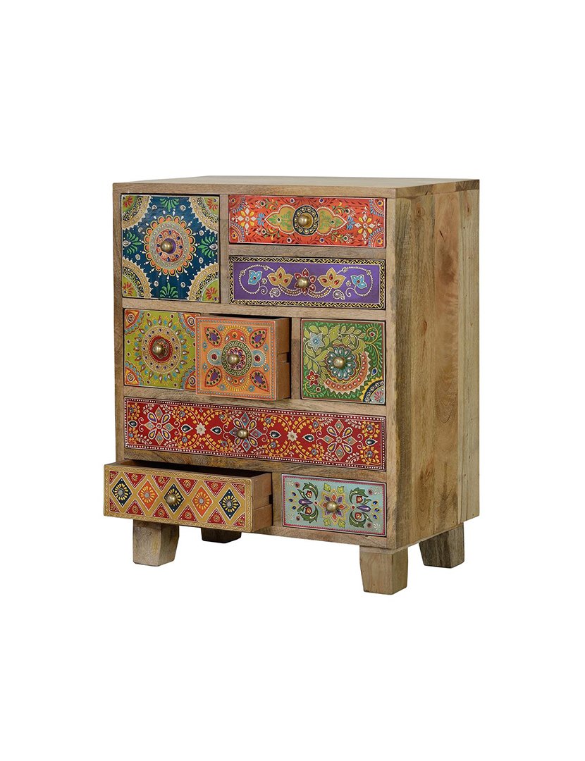 Mesa de Cabeceira 6795 Multicolorido