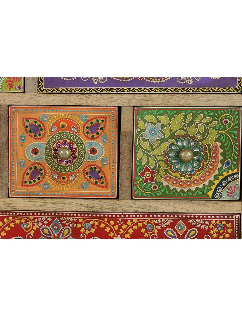 Mesa de Cabeceira 6795 Multicolorido