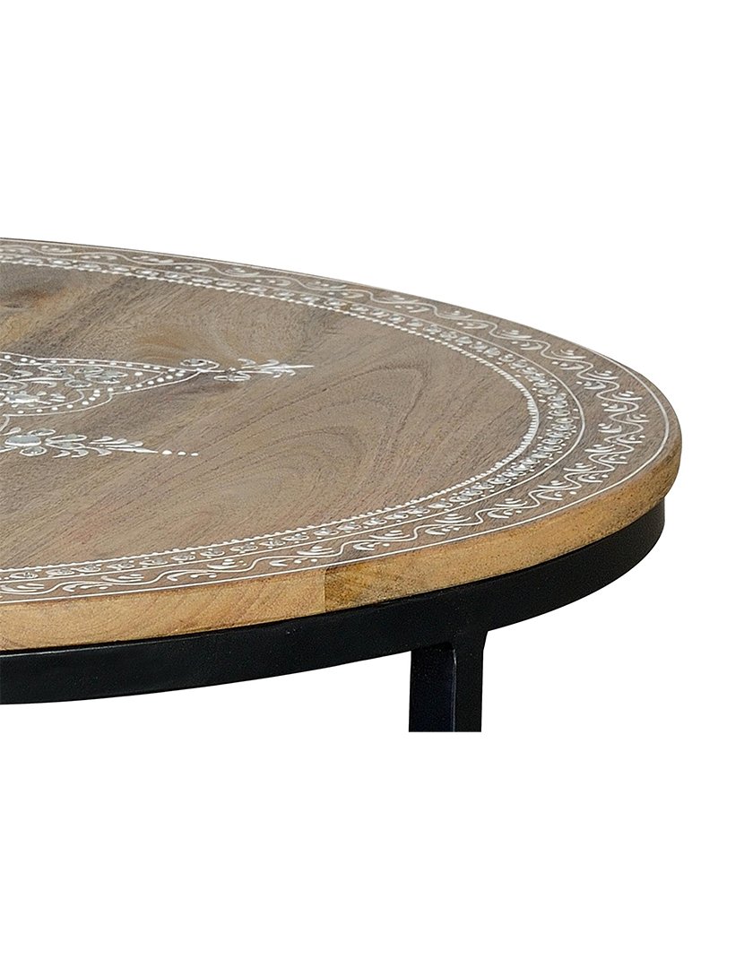 Mesa de Centro 6796 Castanho e Preto