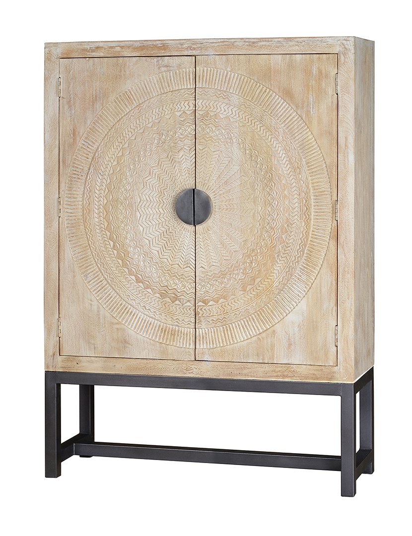 Armário 6981 Branco e Ferro