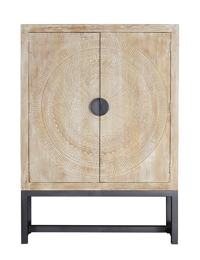 Armário 6981 Branco e Ferro