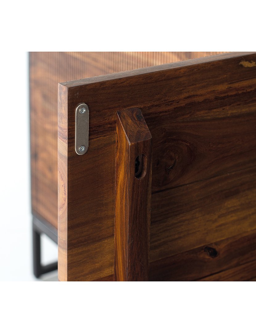 Aparador Vajillero 1471 Preto e Castanho