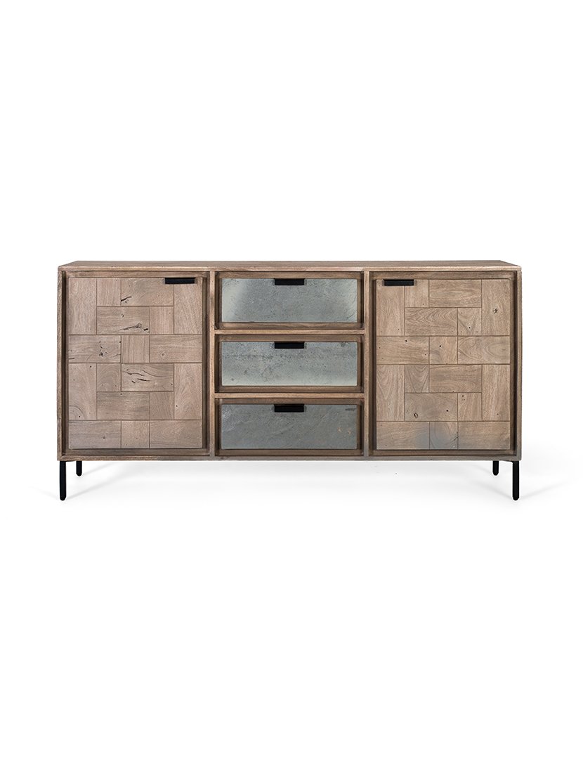 Aparador Vajillero 1836 Castanho e Cinzento