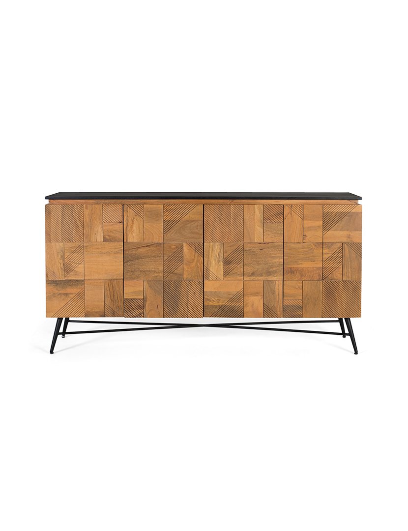 Sideboard Vajillero 1965 Brown and Black