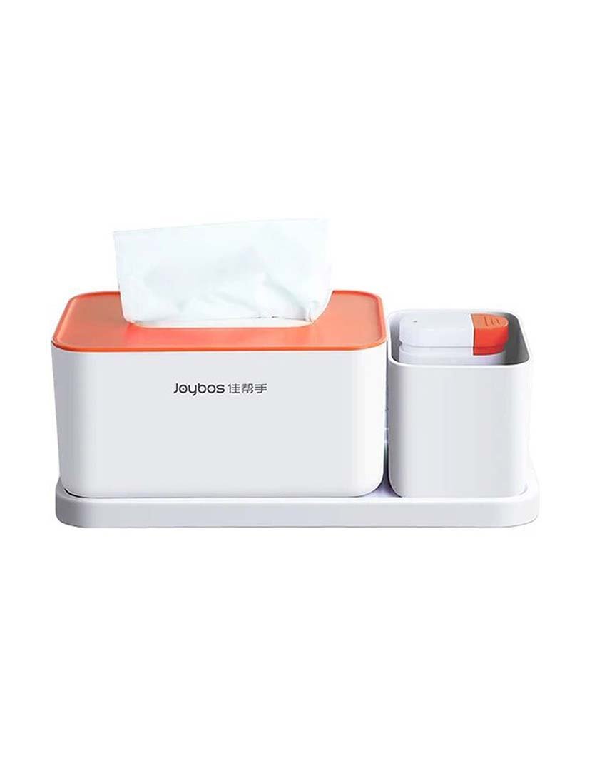 Organizador c/ Dispensador Lenços Laranja