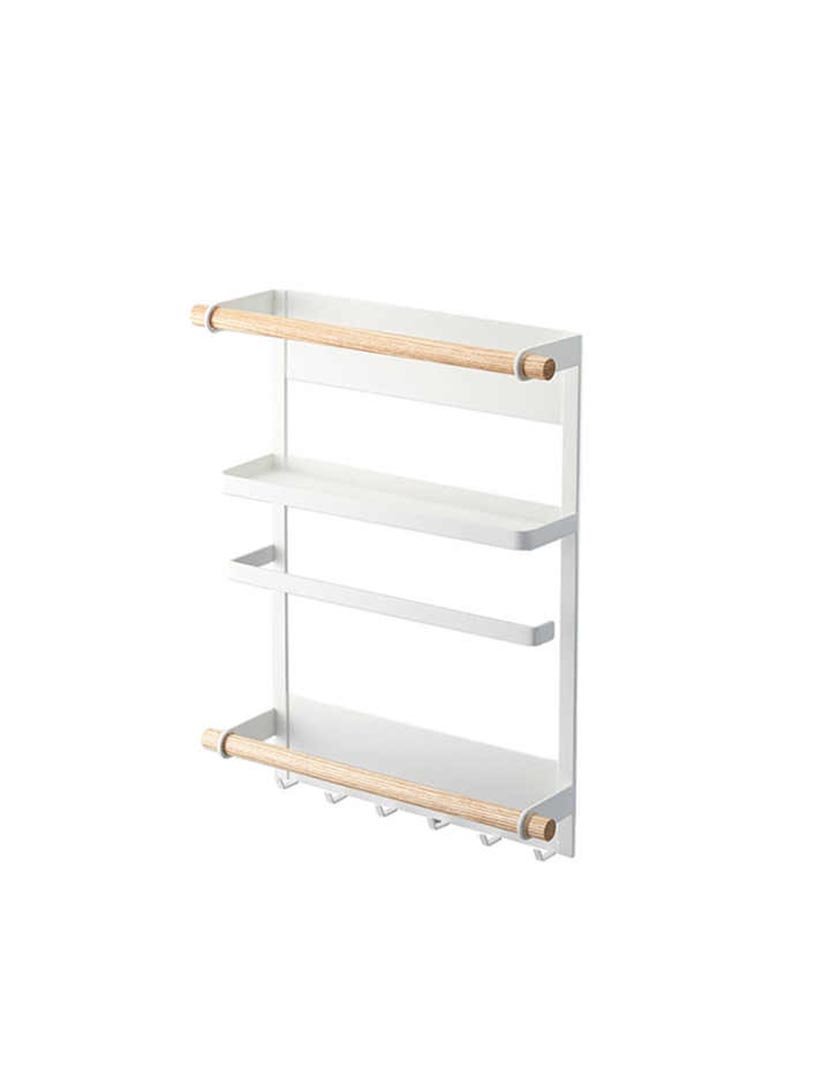 Rack de fixação magnética em aço pintado de branco