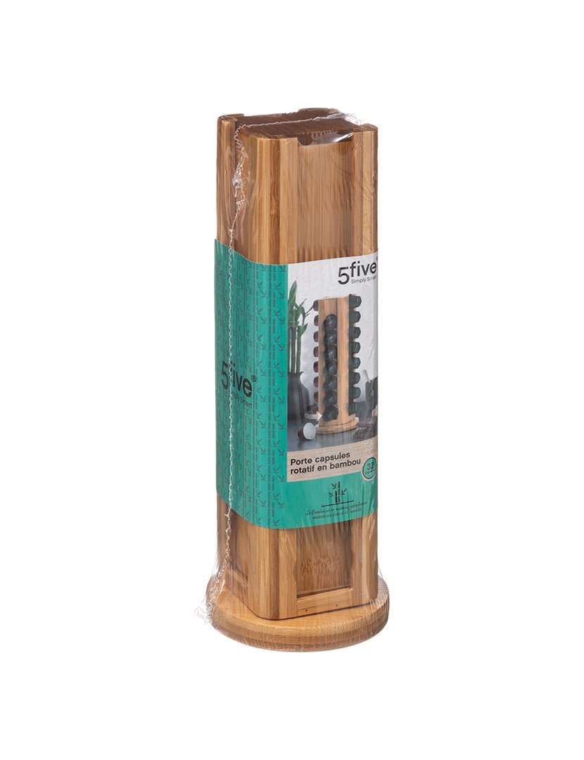 Porta-Cápsulas Giratório X32 Bambu
