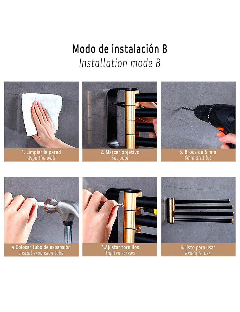 Toalheiro Parede Luxo