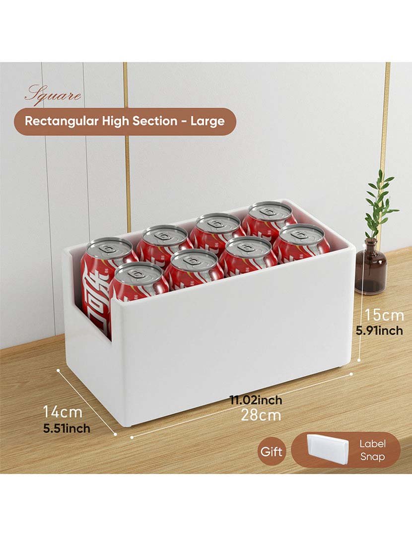 Recipientes de armazenamento empilháveis multifuncionais sem tampa l