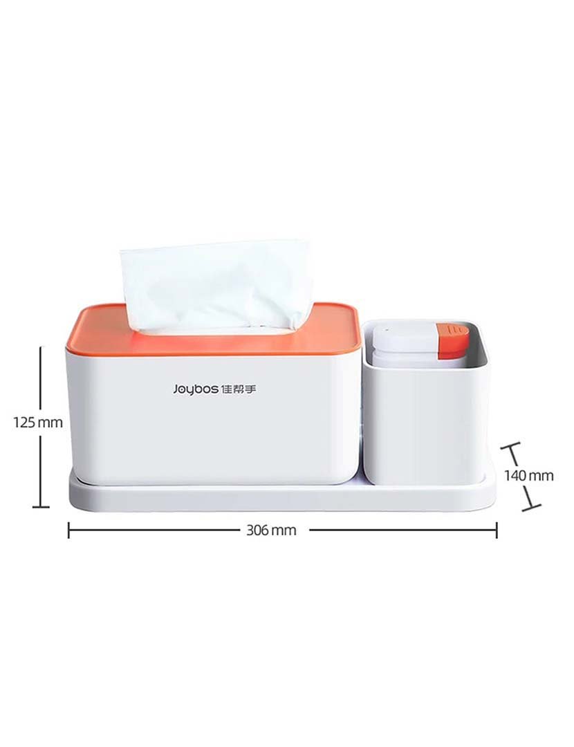 Organizador c/ Dispensador Lenços Laranja