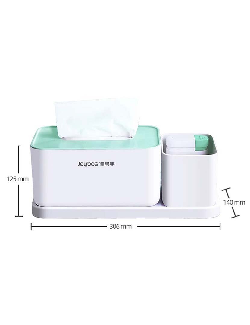 Organizador c/ Dispensador Lenços Verde