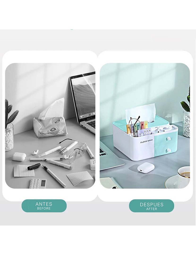 Organizador c/ Dispensador Lenços Verde