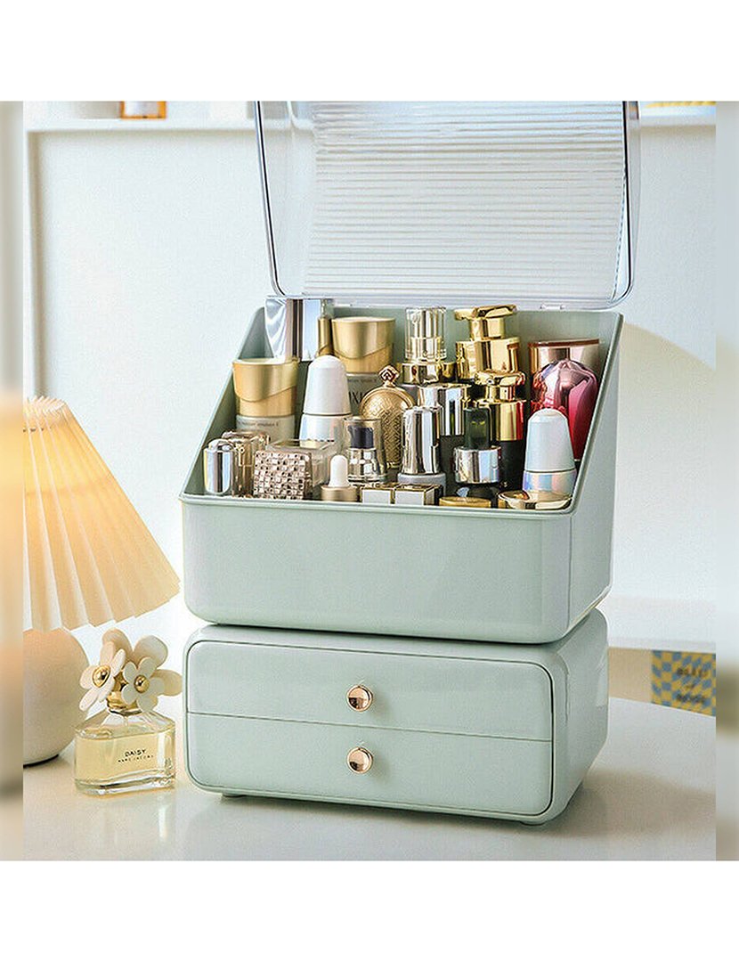 Caixa Organizadora e Organizadora de cosméticos 2 em 1