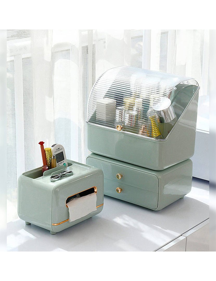 Caixa Organizadora e Organizadora de cosméticos 2 em 1