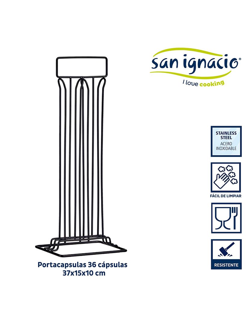 Porta-cápsulas de aço coleção Kinvara para 36 cápsulas de café