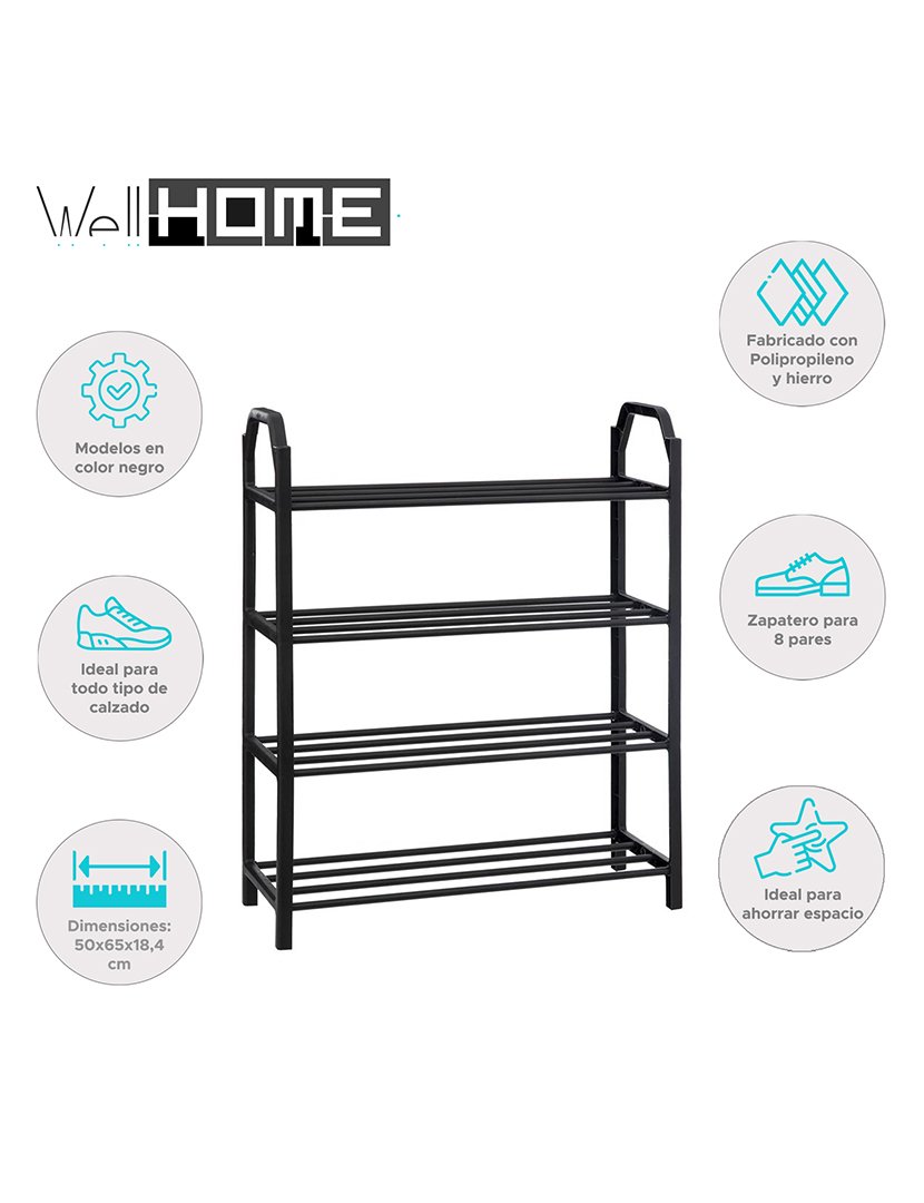 Armazenamento de sapatos - 8 pares