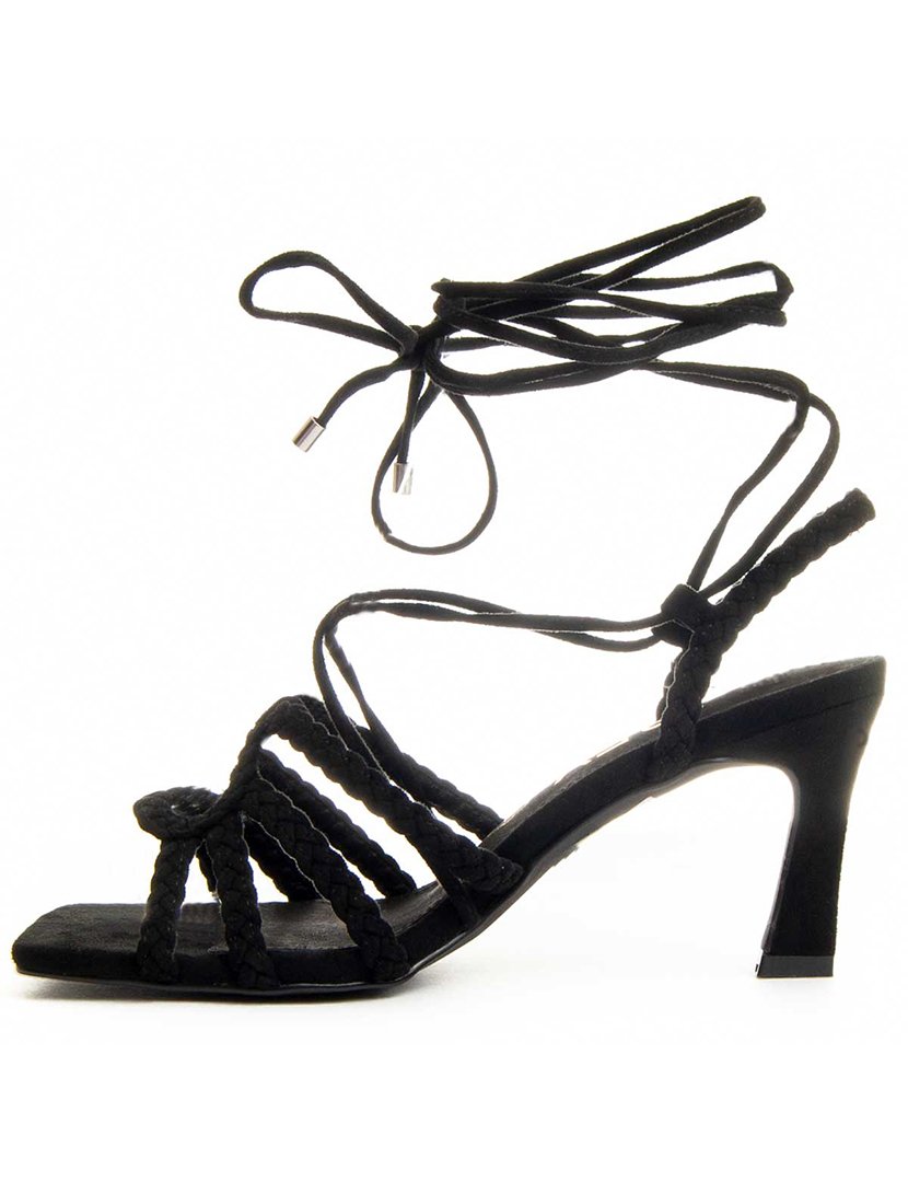 Sandálias com Salto Senhora Preto