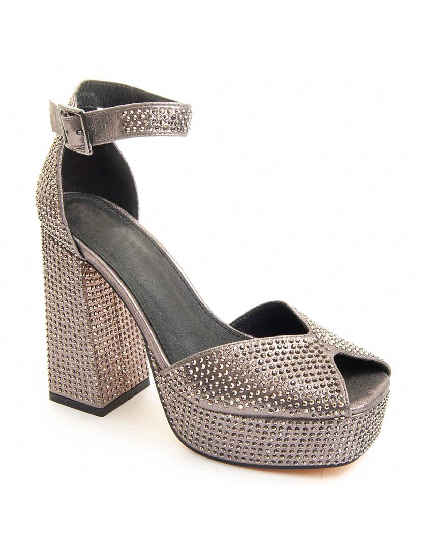 Sapatos com Salto Senhora Cinzento