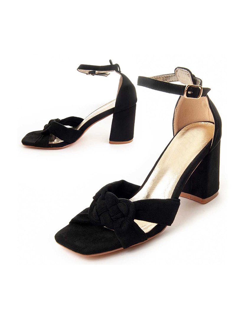 Sandálias com Salto Senhora Preto