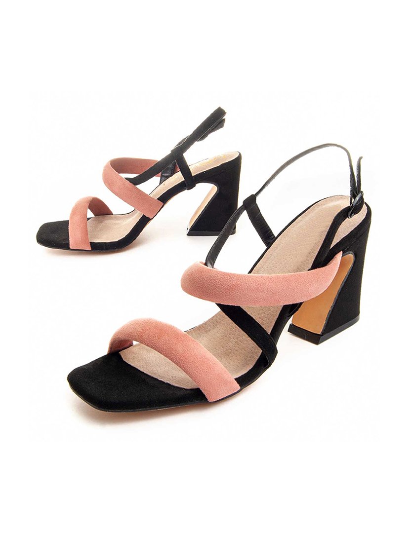Sandálias com Salto Senhora Preto