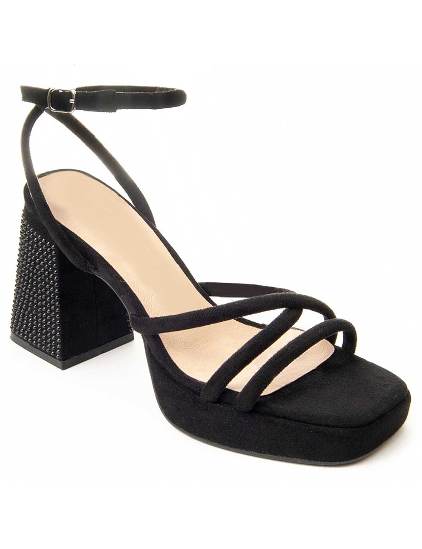 Sandálias com Salto Senhora Preto