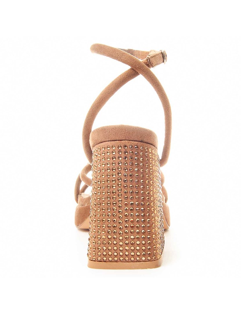 Sandálias com Salto Senhora Castanho