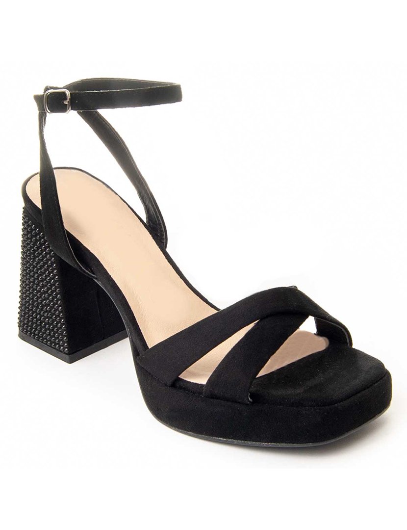 Sandálias com Salto Senhora Preto