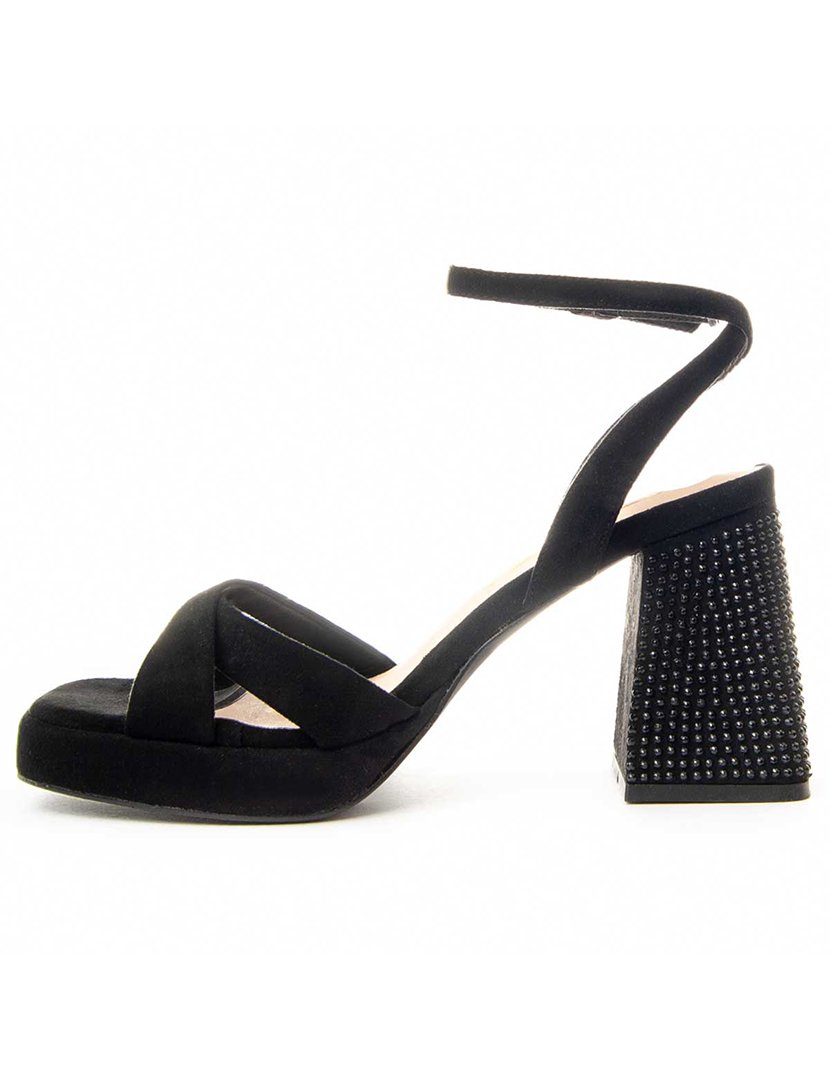 Sandálias com Salto Senhora Preto