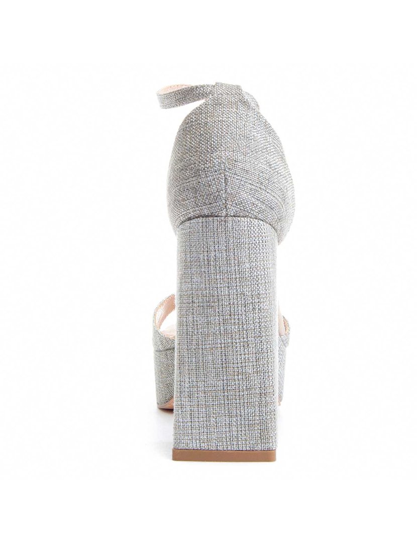 Sandálias com Salto Senhora Cinzento
